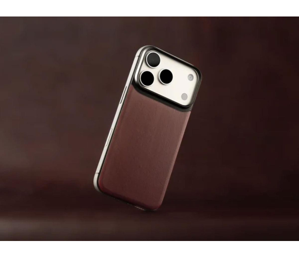 Nomad Magnetic Leather Back iPhone 18 Pro / 17 Pro MagSafe (burgun - 1586590 - zdjęcie 5